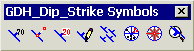 Dip-strike symbols